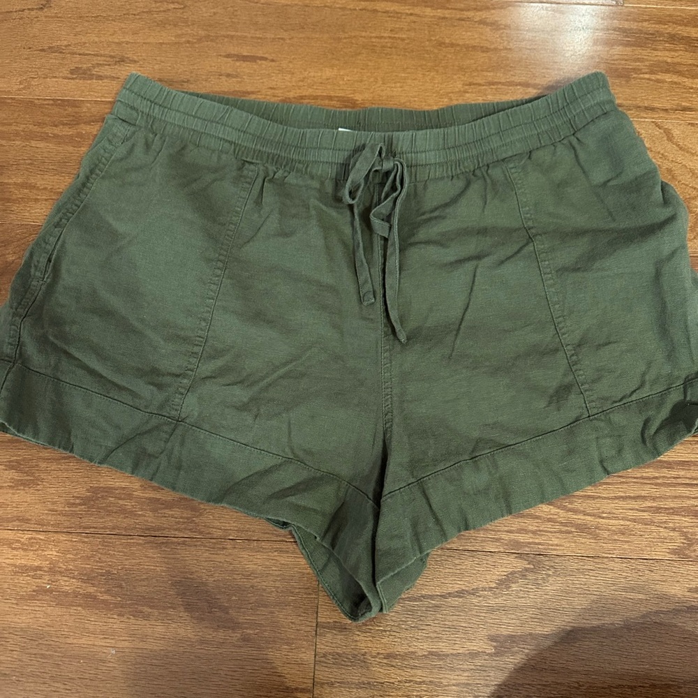 Olive Green Women's Casual Shorts
